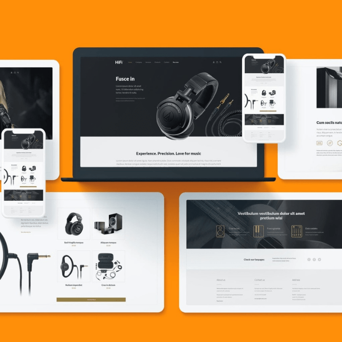 Electronic Products Shopify Website Design