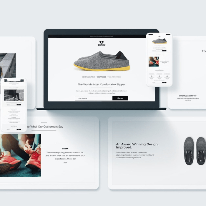 Shoe Store Shopify Website Design